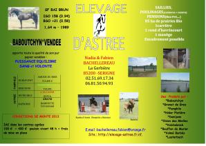 Elevage d'Astr&eacute;e